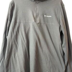 Columbia Men's Zip-Up Gray Sweater Omni Wick
